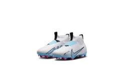 Nike Jr. Zoom Mercurial Superfly 9 Academy FG/MG Voetbalschoenen Wit/Pink Blast/Baltic Blue KIDS -Goedkope Bal Meester Winkel 37107788 3