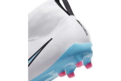 Nike Jr. Zoom Mercurial Superfly 9 Academy FG/MG Voetbalschoenen Wit/Pink Blast/Baltic Blue KIDS -Goedkope Bal Meester Winkel 37107788 6
