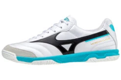 Mizuno Morelia Sala Classic IN Voetbalschoen Wit/zwart/blauw
