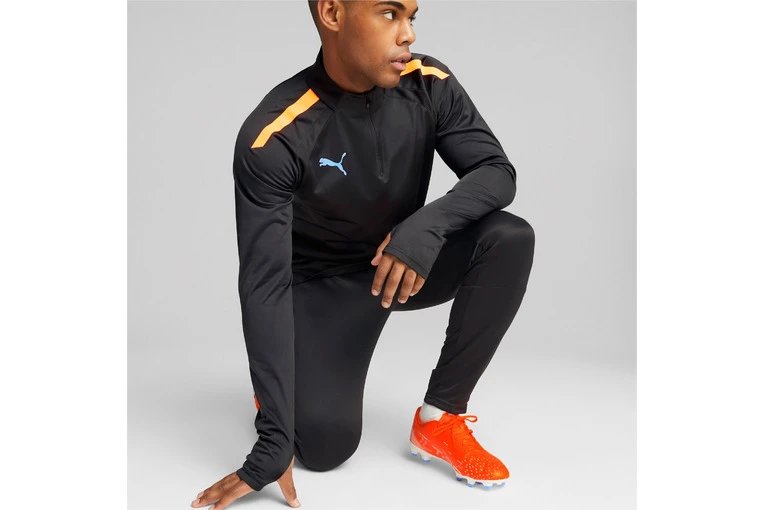 Puma TeamLIGA 1/4 Zip Top Zwart/ultra Orange Heren 4 Puma TeamLIGA 1/4 Zip Top Zwart/ultra Orange Heren - Afbeelding 4