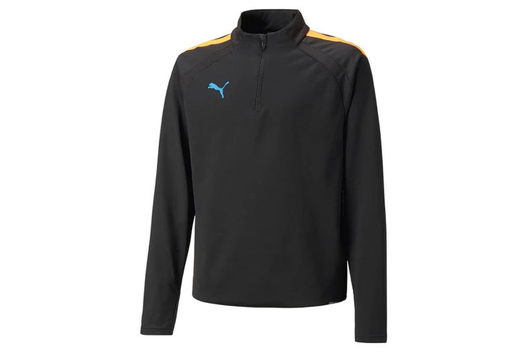 Puma Jr. TeamLIGA 1/4 Zip Top Zwart/ultra Orange KIDS 1 Puma Jr. TeamLIGA 1/4 Zip Top Zwart/ultra Orange KIDS
