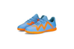 Puma FUTURE Play IT Voetbalschoenen Blue Glimmer-PUMA White-Ultra Orange KIDS -Goedkope Bal Meester Winkel 37110936 3