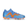 Puma Jr. FUTURE Match Create FG/AG Voetbalschoen Blue Glimmer/oranje KIDS
