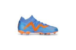 Puma Jr. FUTURE Match Create FG/AG Voetbalschoen Blue Glimmer/oranje KIDS