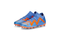 Puma Jr. FUTURE Match Create FG/AG Voetbalschoen Blue Glimmer/oranje KIDS -Goedkope Bal Meester Winkel 37111003 3