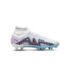 Nike Zoom Mercurial Superfly 9 Elite SG-Pro Anti-Clog Traction Voetbalschoenen Wit/Pink Blast/Indigo Haze/Baltic Blue Heren