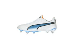 Puma King Ultimate MxSG Voetbalschoen Wit/blue Glimmer/oranje