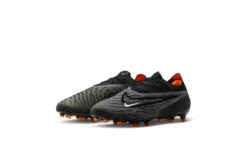 Nike Gripknit Phantom GX Elite FG Voetbalschoen Zwart/grijs/oranje -Goedkope Bal Meester Winkel 37112985 3