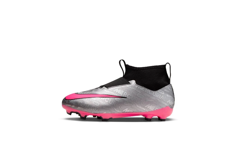 Nike Jr. Zoom Mercurial Superfly 9 Academy XXV MG Voetbalschoenen Metallic Silver/Zwart/Volt/Hyper Pink KIDS 2 Nike Jr. Zoom Mercurial Superfly 9 Academy XXV MG Voetbalschoenen Metallic Silver/Zwart/Volt/Hyper Pink KIDS - Afbeelding 2