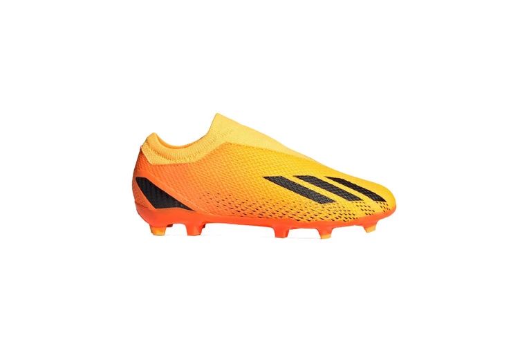 Adidas X Speedportal.3 Veterloze Firm Ground Voetbalschoenen Solar Gold / Core Black / Team Solar Orange KIDS 1 Adidas X Speedportal.3 Veterloze Firm Ground Voetbalschoenen Solar Gold / Core Black / Team Solar Orange KIDS