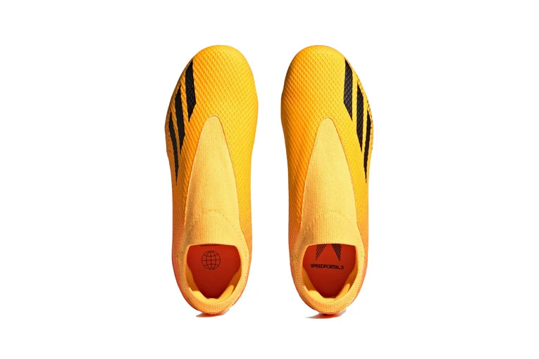 Adidas X Speedportal.3 Veterloze Firm Ground Voetbalschoenen Solar Gold / Core Black / Team Solar Orange KIDS 2 Adidas X Speedportal.3 Veterloze Firm Ground Voetbalschoenen Solar Gold / Core Black / Team Solar Orange KIDS - Afbeelding 2