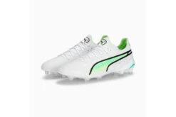 Puma King Ultimate FG/AG Voetbalschoen Wit/electric Peppermint -Goedkope Bal Meester Winkel 37113297 3